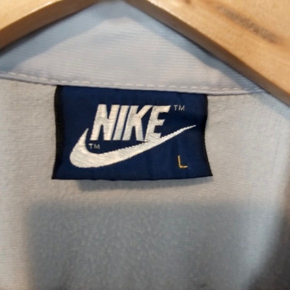 Vintage 80's Nike Track Jacket Womens Size Large Grey Red Full Zip Up Retro - Picture 7 of 10